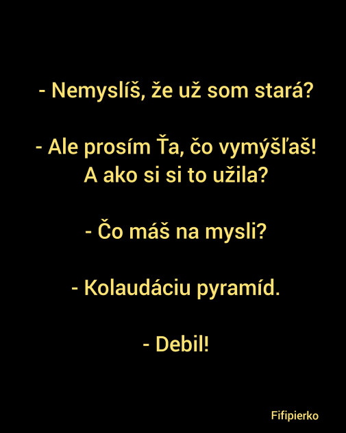 Je stará